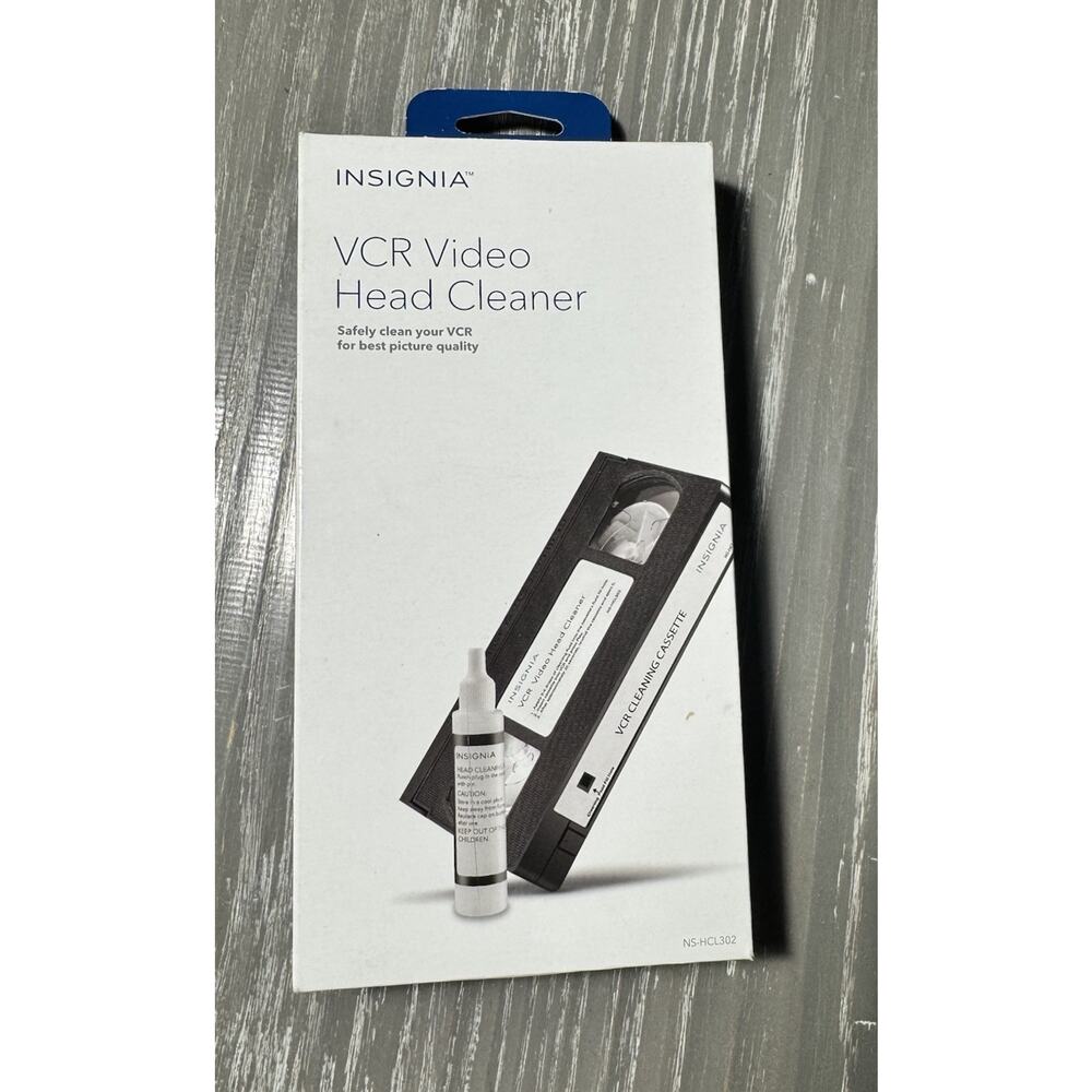 NIP Insignia VCR Video Head Cleaner For VHS Players NS HCL302 VCR Sound & Image